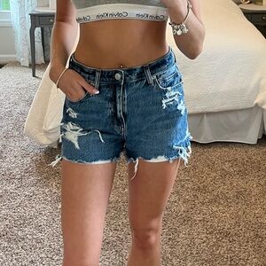 American Eagle Comfort Stretch Waistband Denim Shorts